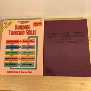 Lot of 2 Building Thinking Skills & Daily Grams Grade 4